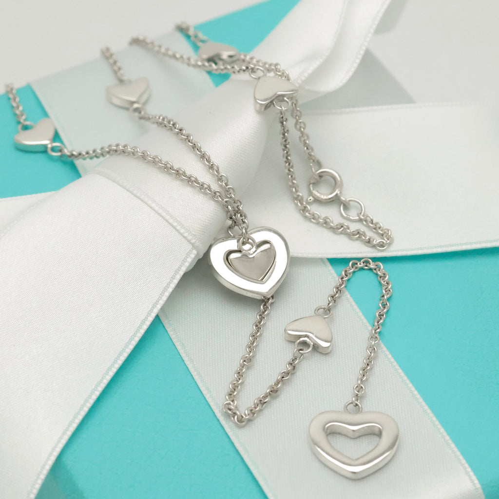 TIFFANY&Co. ハート リンク ラリアット ネックレス AG925