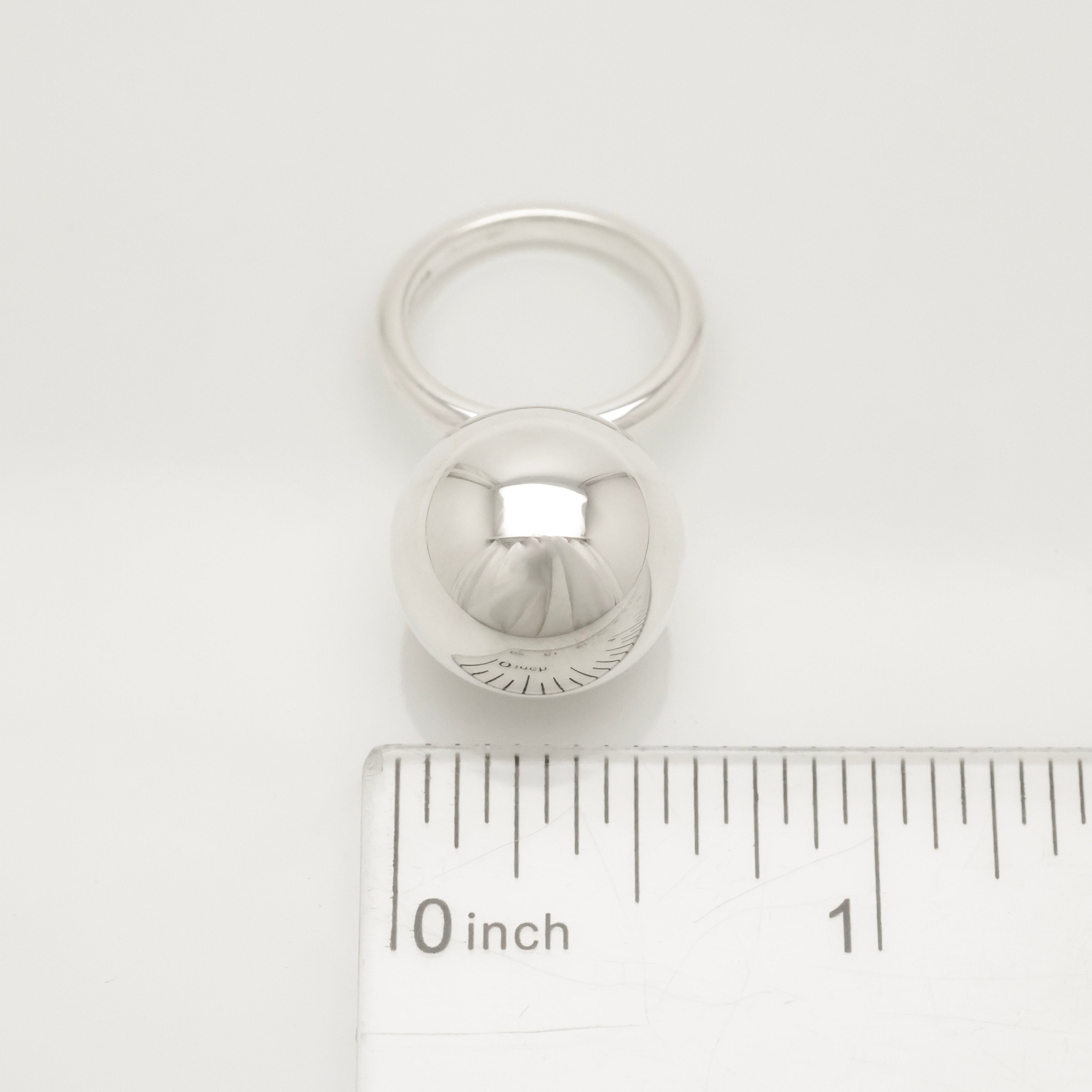 TIFFANY&Co. ハードウェア 15.5mm ボール リング 6 号 AG925