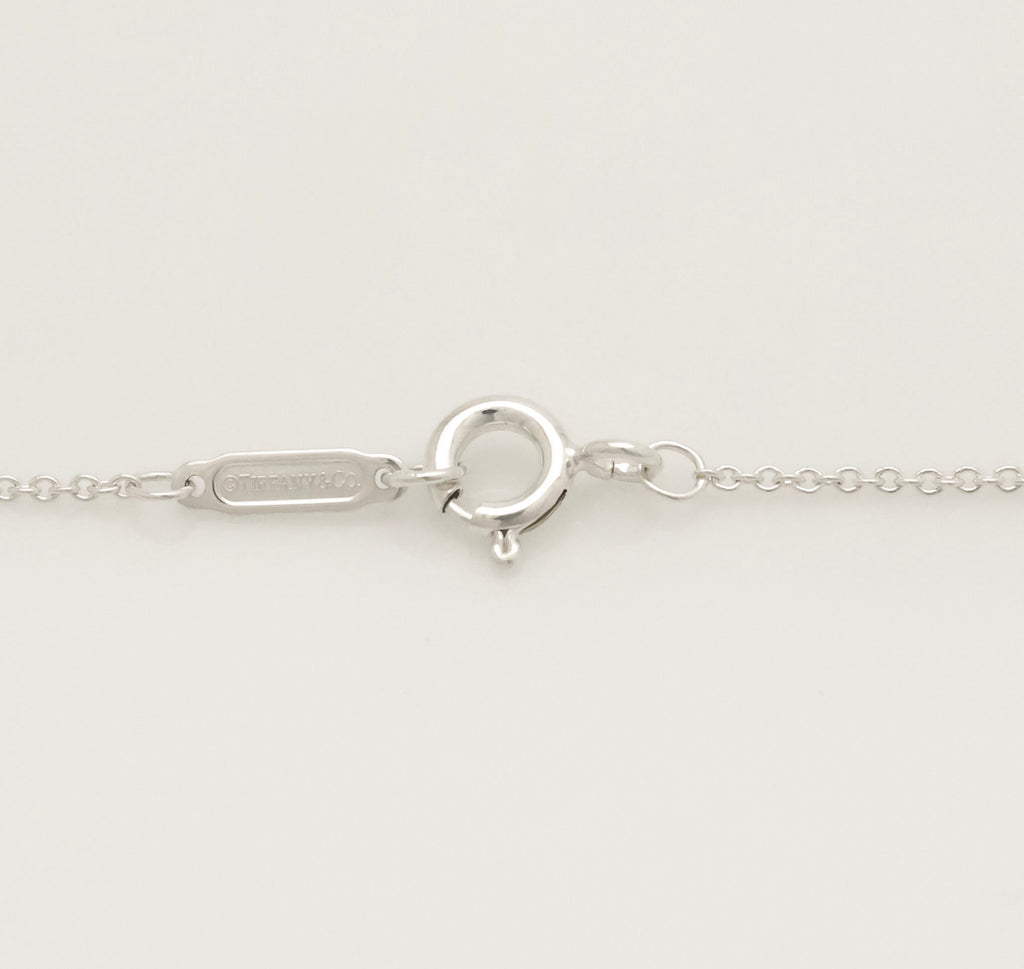  Tiffany & Co. Four Hearts Clover Necklace Pendant Sterling Silver 925