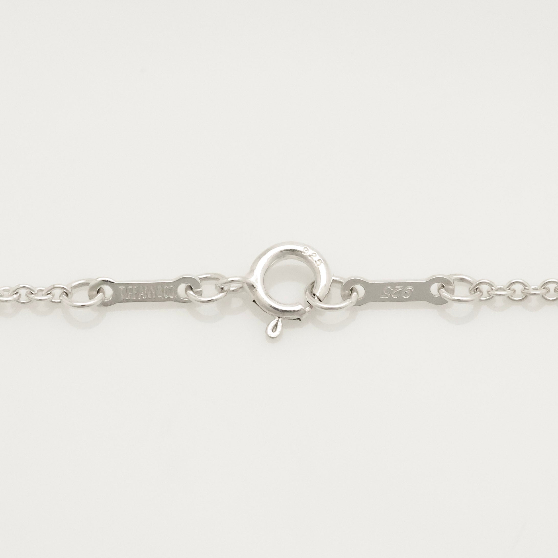 Tiffany & Co. Open Heart Pendant Necklace Sterling Silver 925