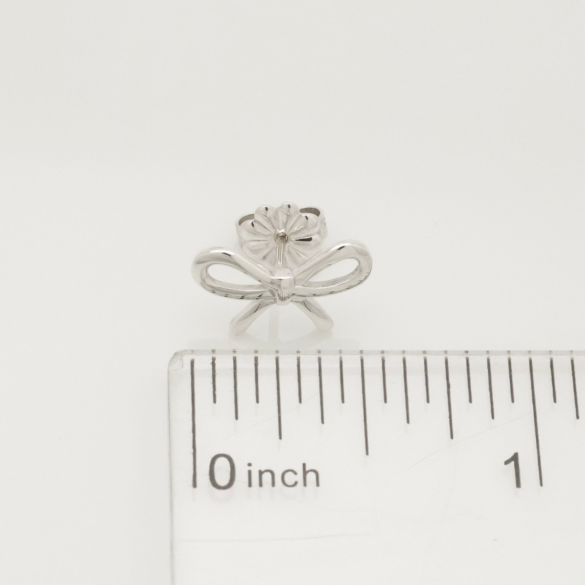 TIFFANY&Co. リボン ボウ スタッド ピアス AG925