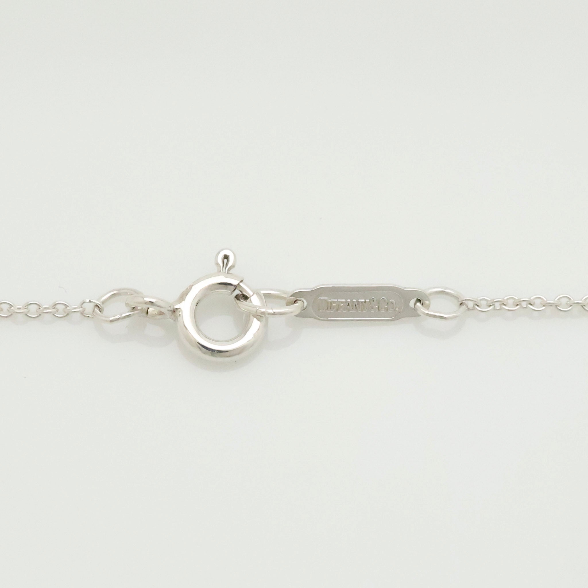  Tiffany & Co. Four Leaf Clover Pendant Necklace Sterling Silver 925 & Gold 18K