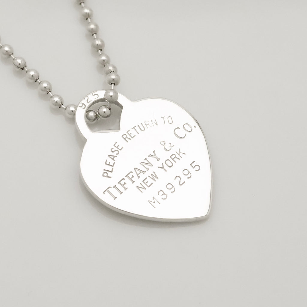 TIFFANY&Co. リターントゥ ティファニー ハート タグ ボール チェーン ネックレス AG925