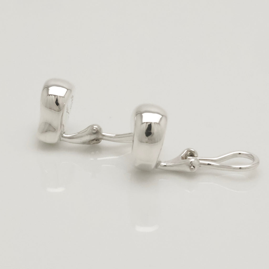  Tiffany & Co. Elsa Peretti Nugget Clip-On Earrings Sterling Silver 925 
