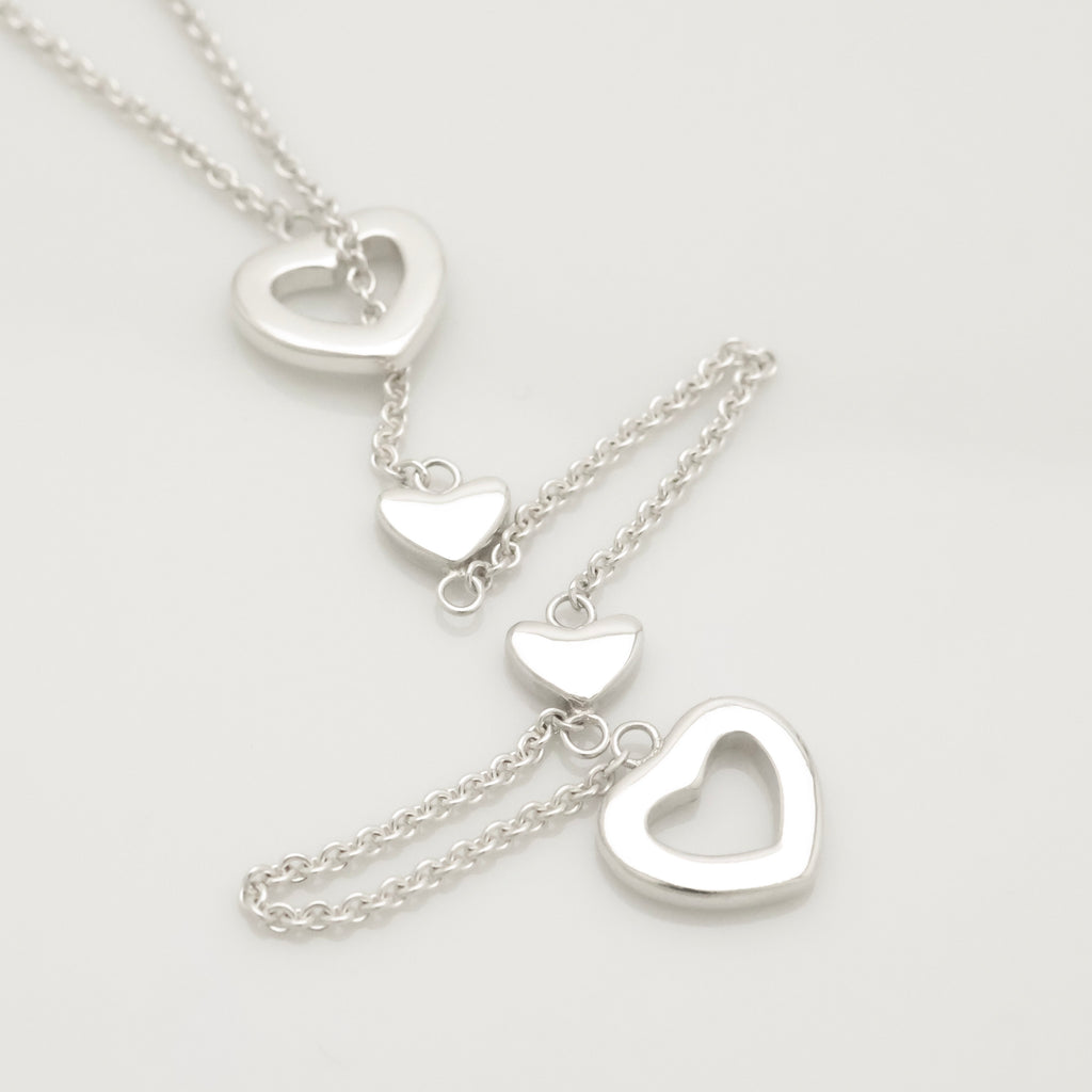 TIFFANY&Co. ハート リンク ラリアット ネックレス AG925
