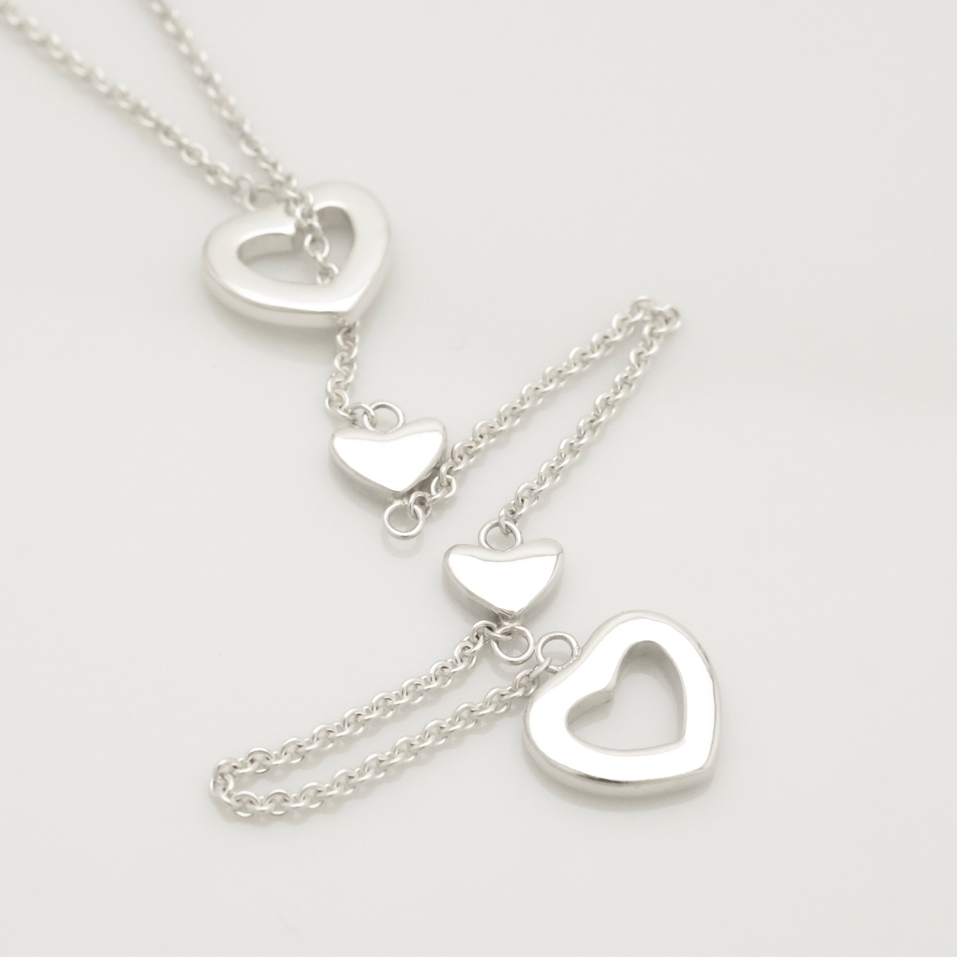 TIFFANY&Co. ハート リンク ラリアット ネックレス AG925