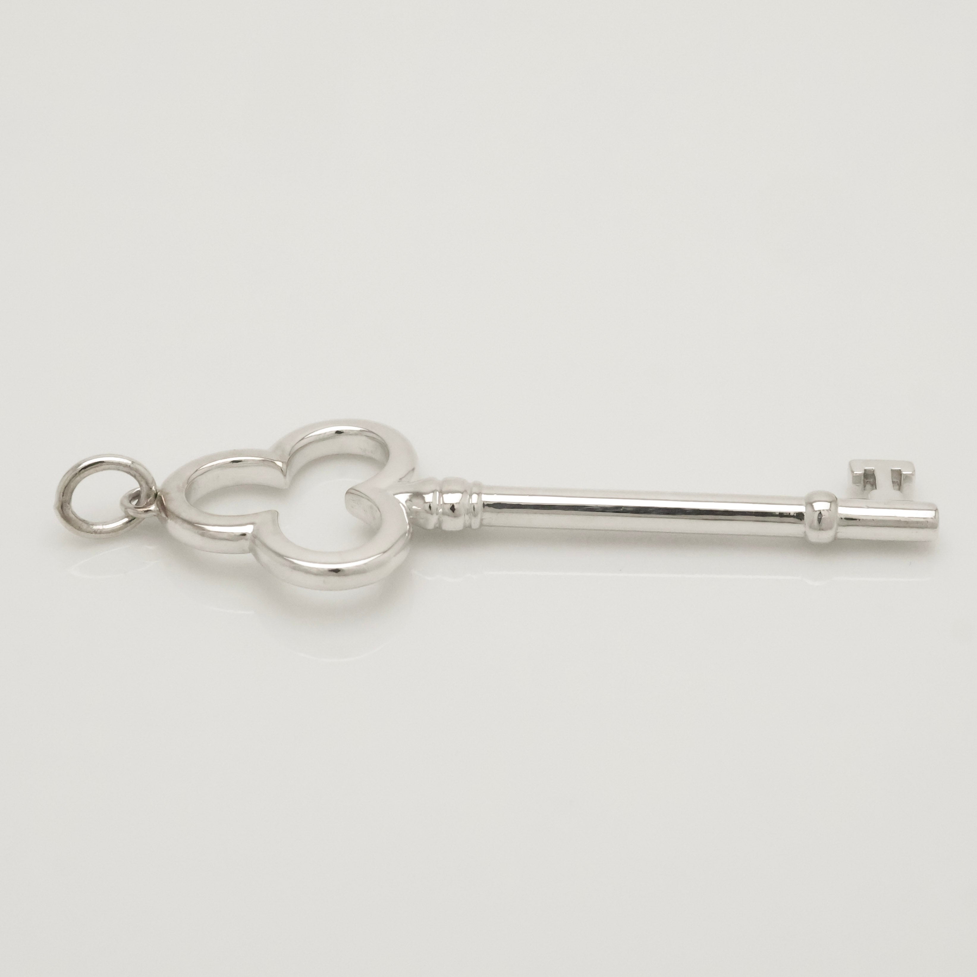 TIFFANY&Co. トレフォイル クローバー キー チャーム AG925