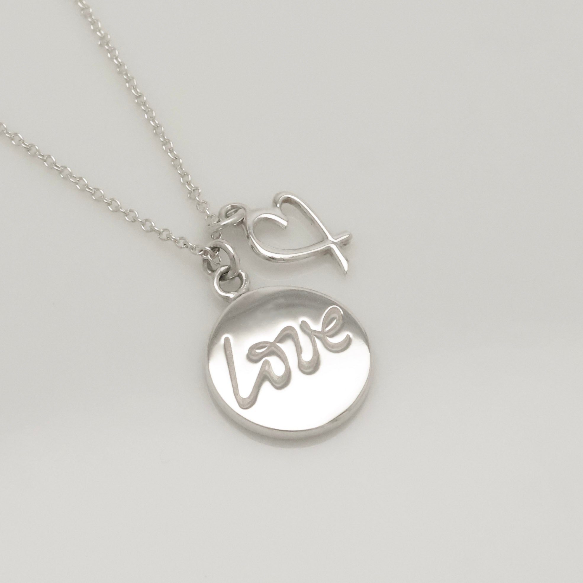 TIFFANY&Co. ノーツ LOVE ディスク ＆ ラビング ハート パロマピカソ ネックレス AG925