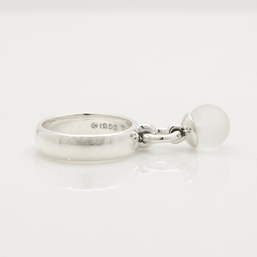 TIFFANY&Co. クォーツ ボール ダングル リング 10 号 AG925