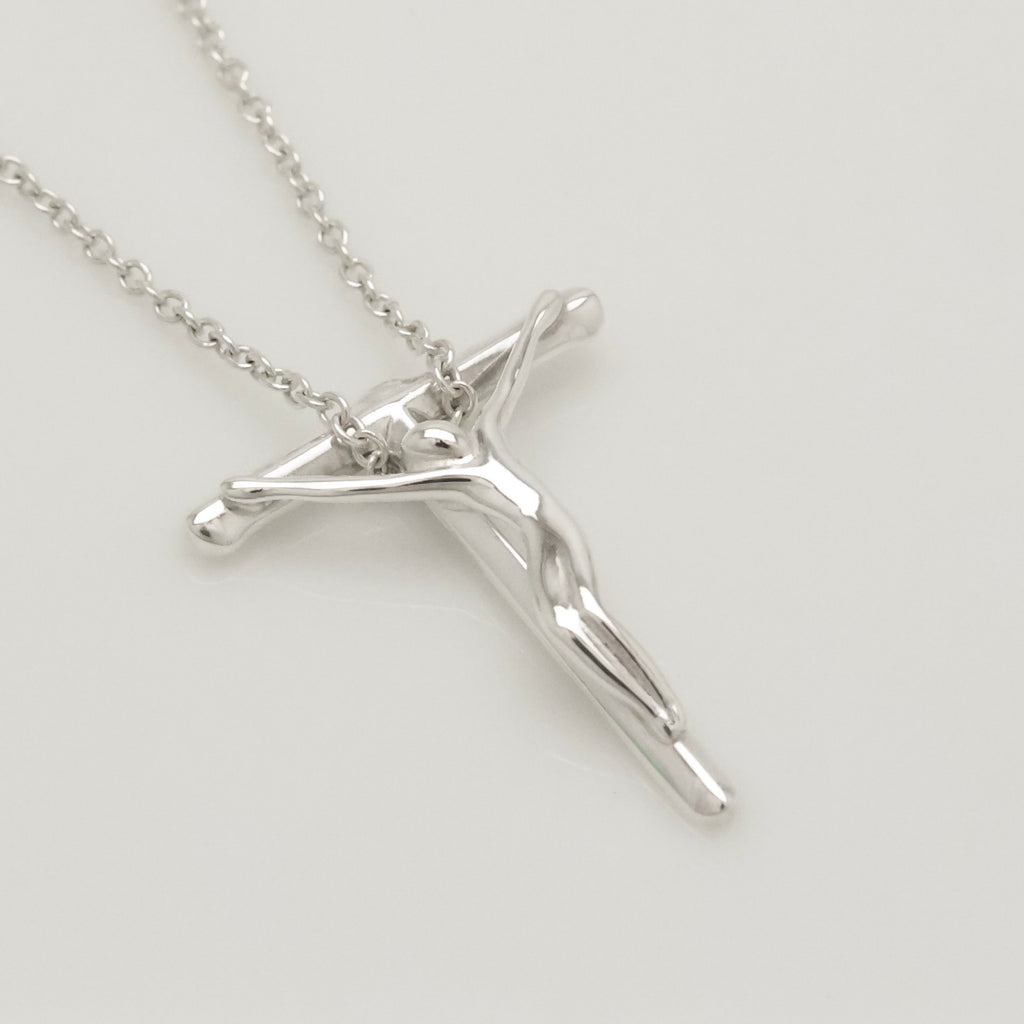 TIFFANY&Co. クルーシフィクス ロザリオ クロス ネックレス AG925