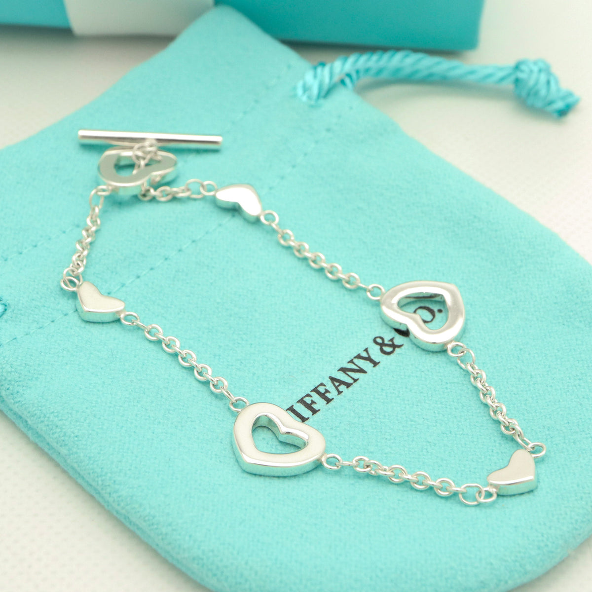 TIFFANY&Co.  ハート リンク ラリアット ブレスレット AG925