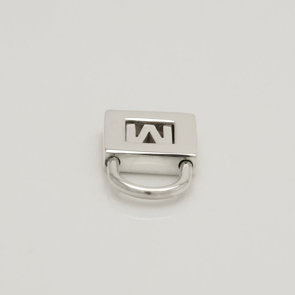 TIFFANY&Co. カデナ ロック M アルファベット ネックレス AG925