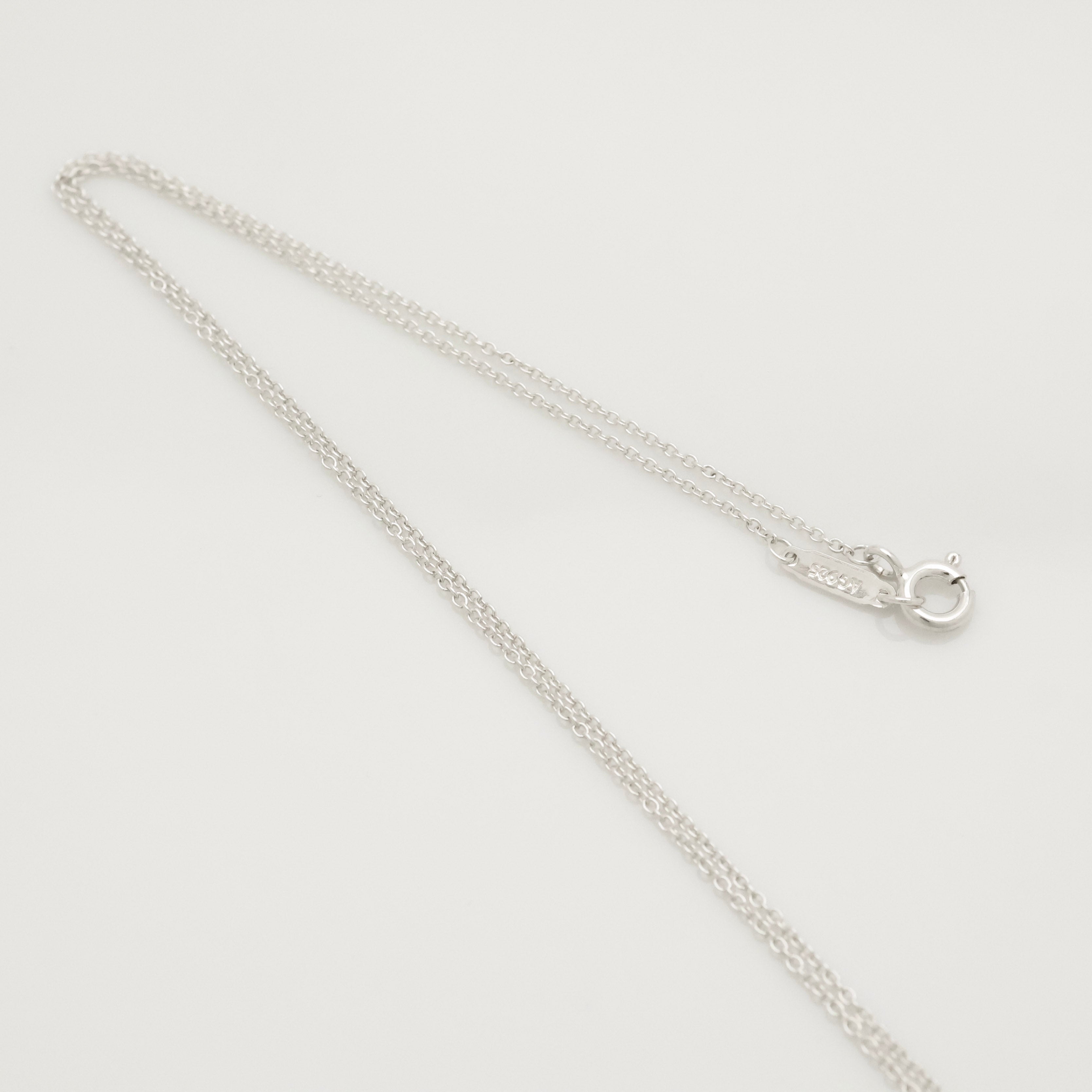 TIFFANY&Co. ノーツ スクエア プレート ネックレス AG925