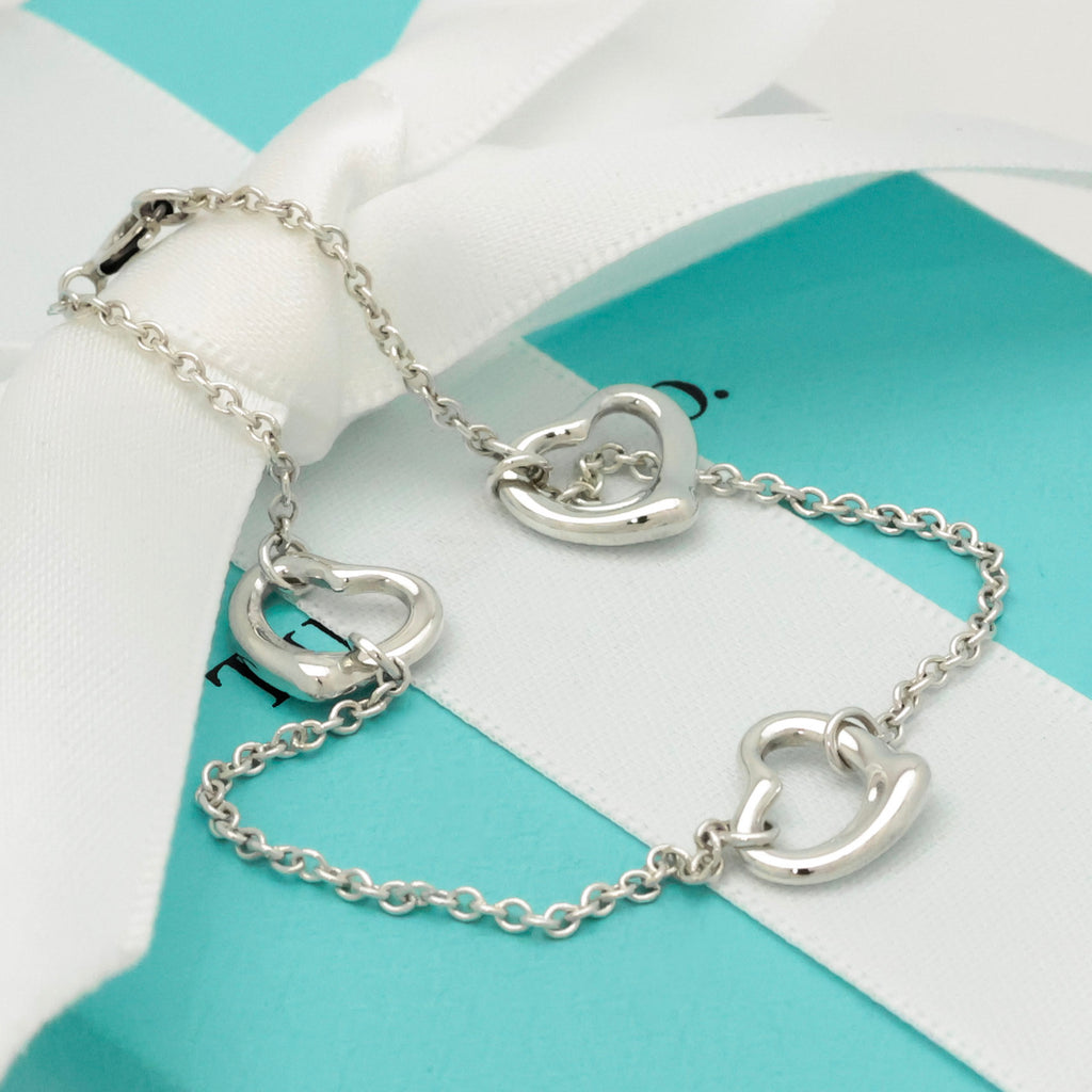 TIFFANY&Co. トリプル オープンハート エルサペレッティ ブレスレット AG925