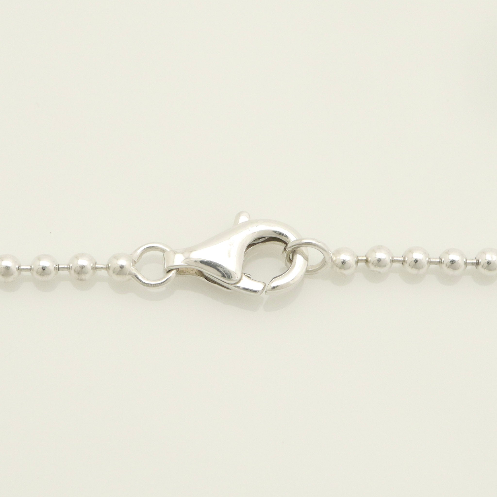 TIFFANY&Co. Roman cross Necklace Ball chain Sterling Silver 925 