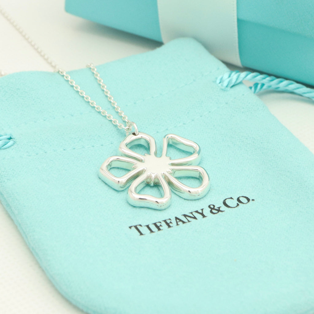 TIFFANY＆Co. ハイビスカス フラワー ネックレス AG925