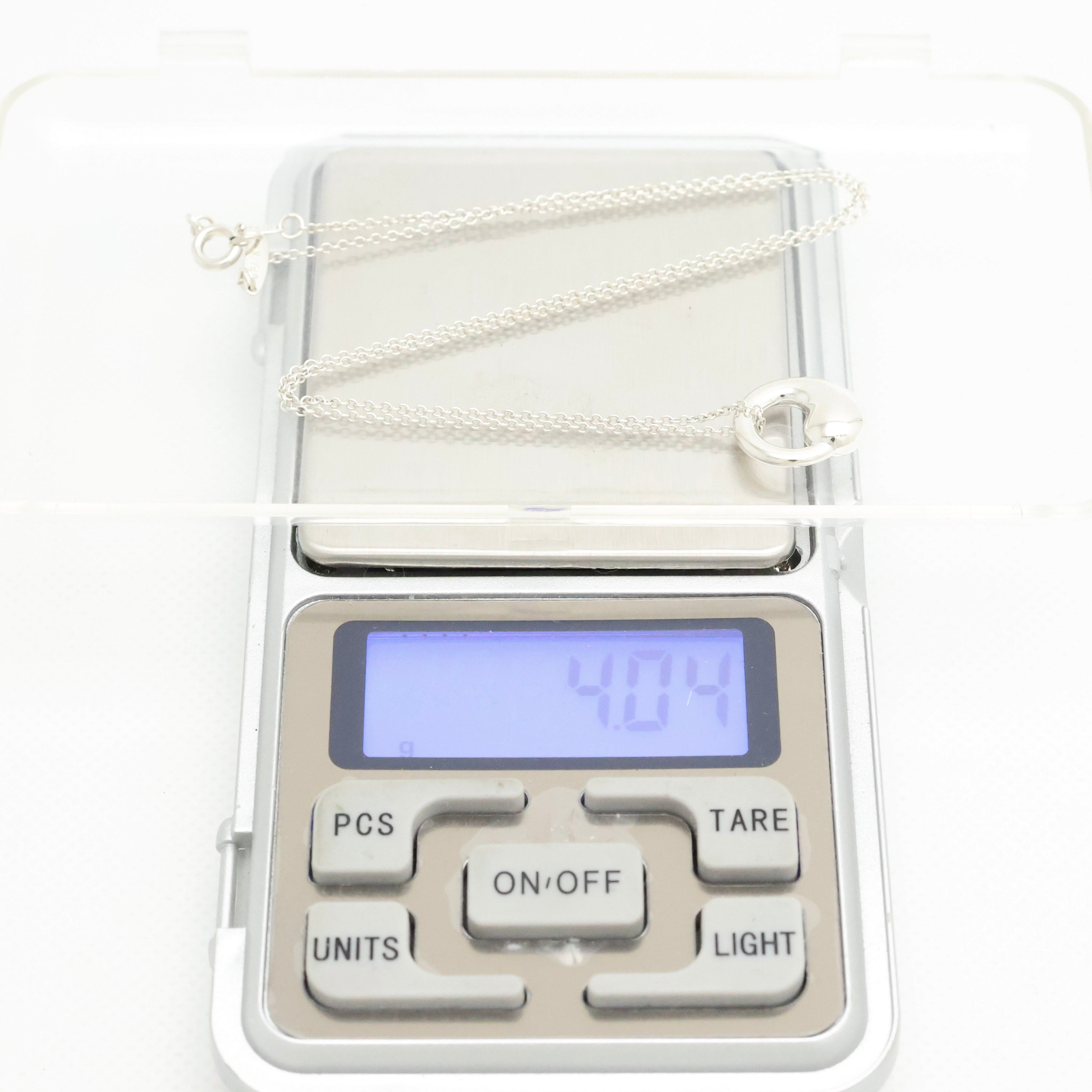 Tiffany & Co. MEDIUM Eternal Circle Necklace Sterling Silver 925 