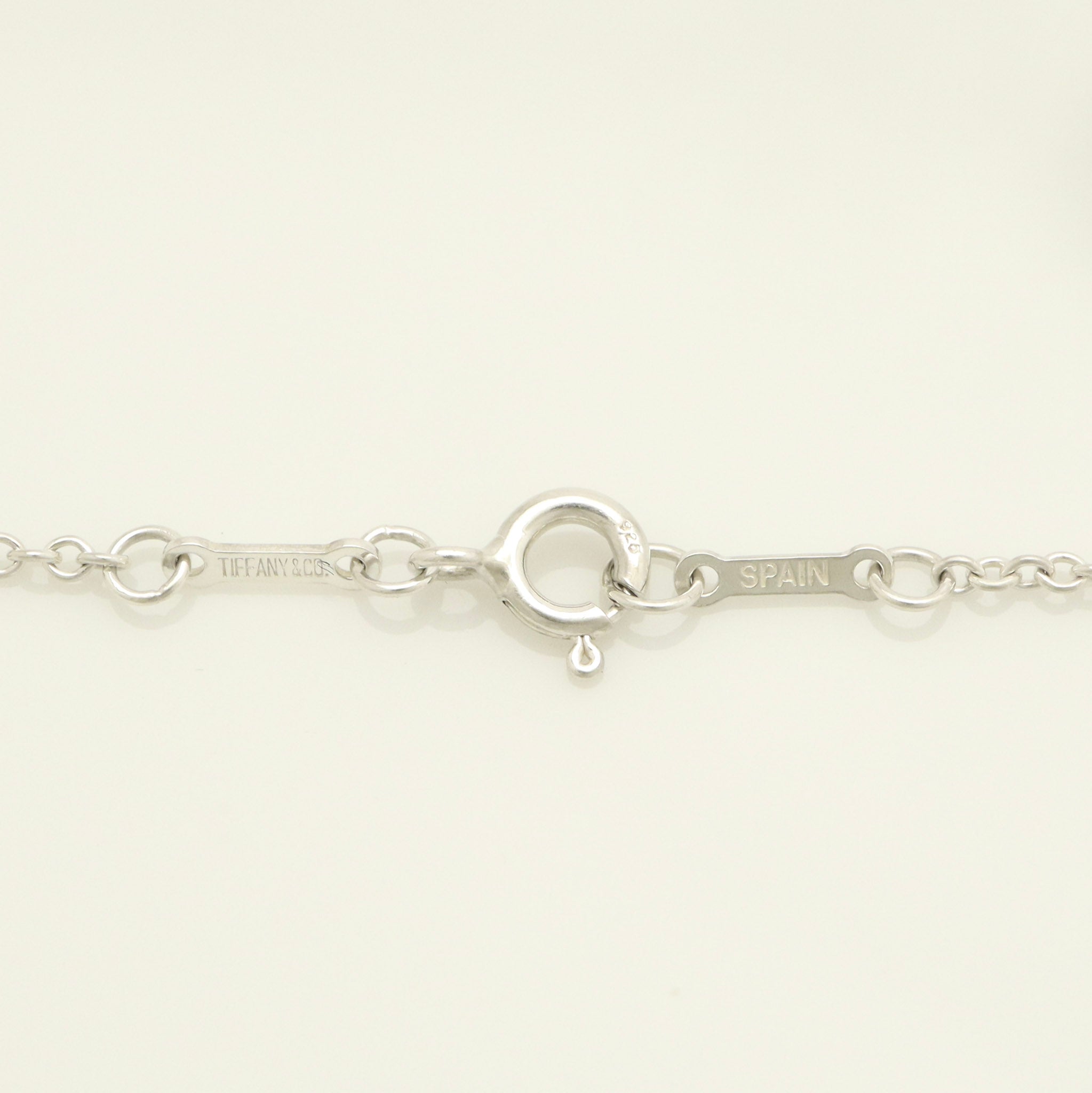 Tiffany & Co. Open Heart Pendant Necklace Sterling Silver 925