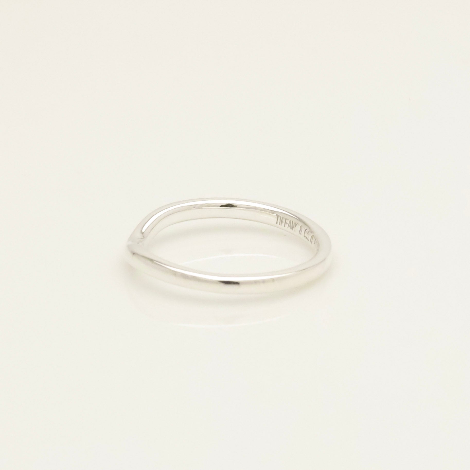 TIFFANY&Co. カーブド エルサペレッティ バンド リング 9 号 AG925