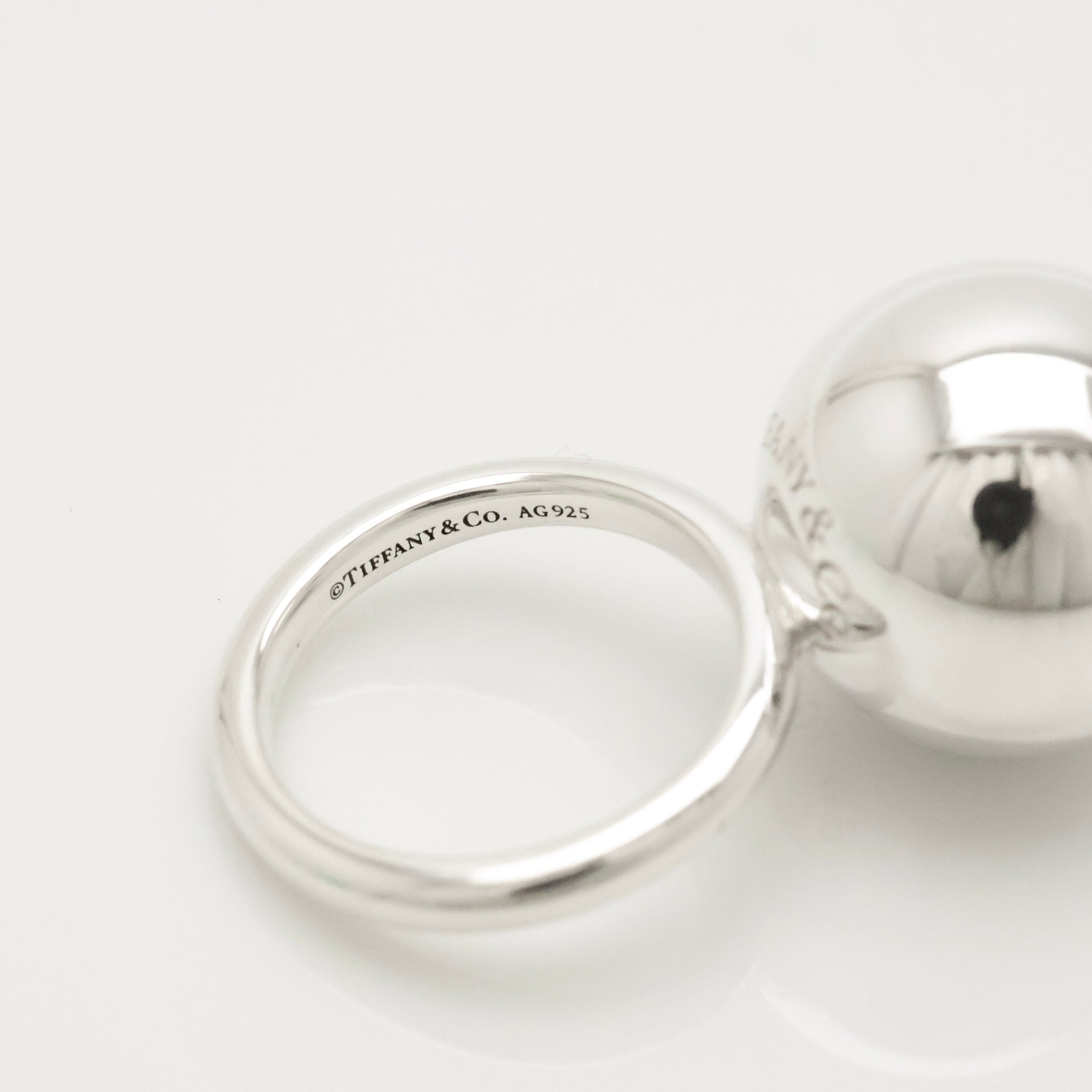 TIFFANY&Co. ハードウェア 15.5mm ボール リング 6 号 AG925