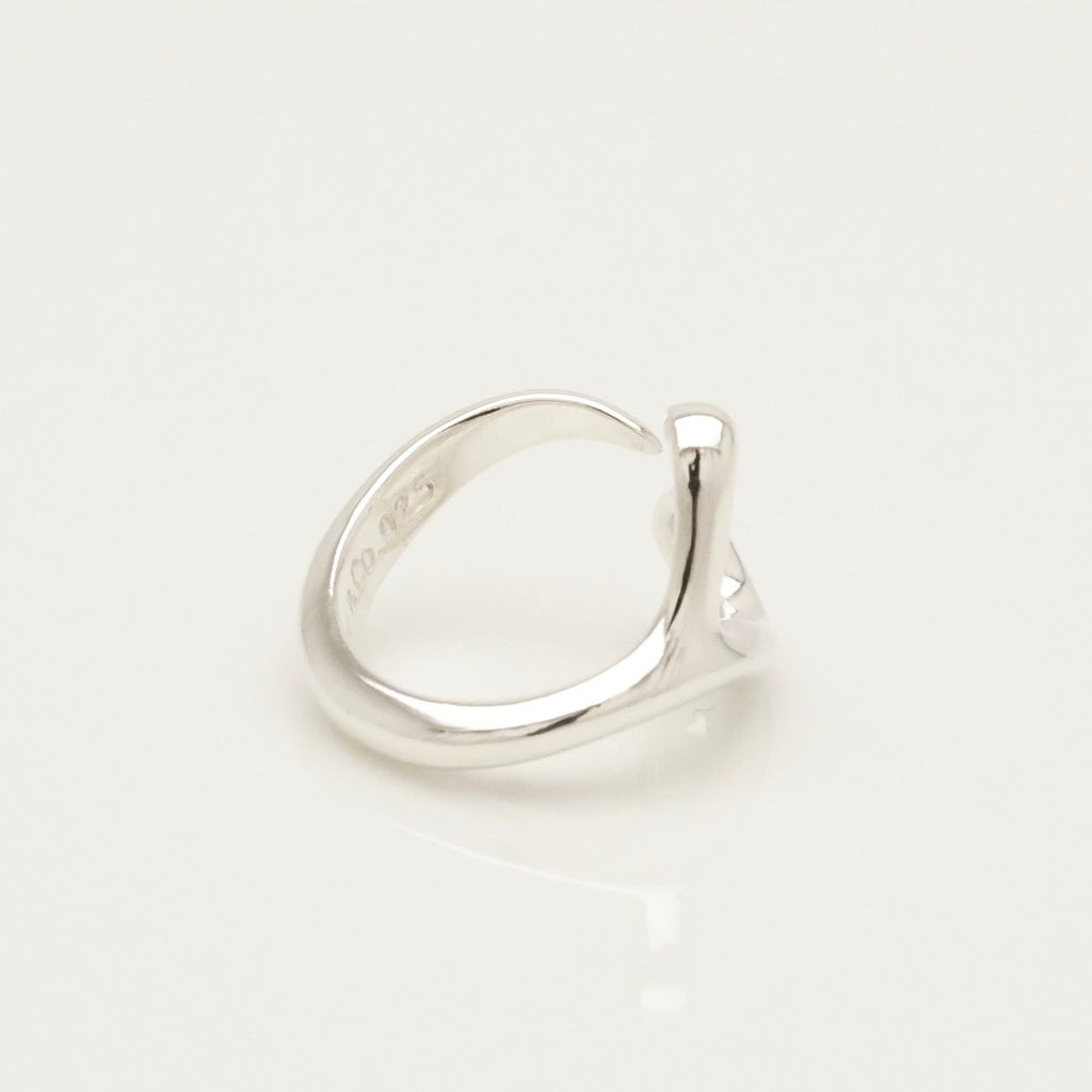 TIFFANY&Co. オープンハート エルサペレッティ リング 7 号 AG92