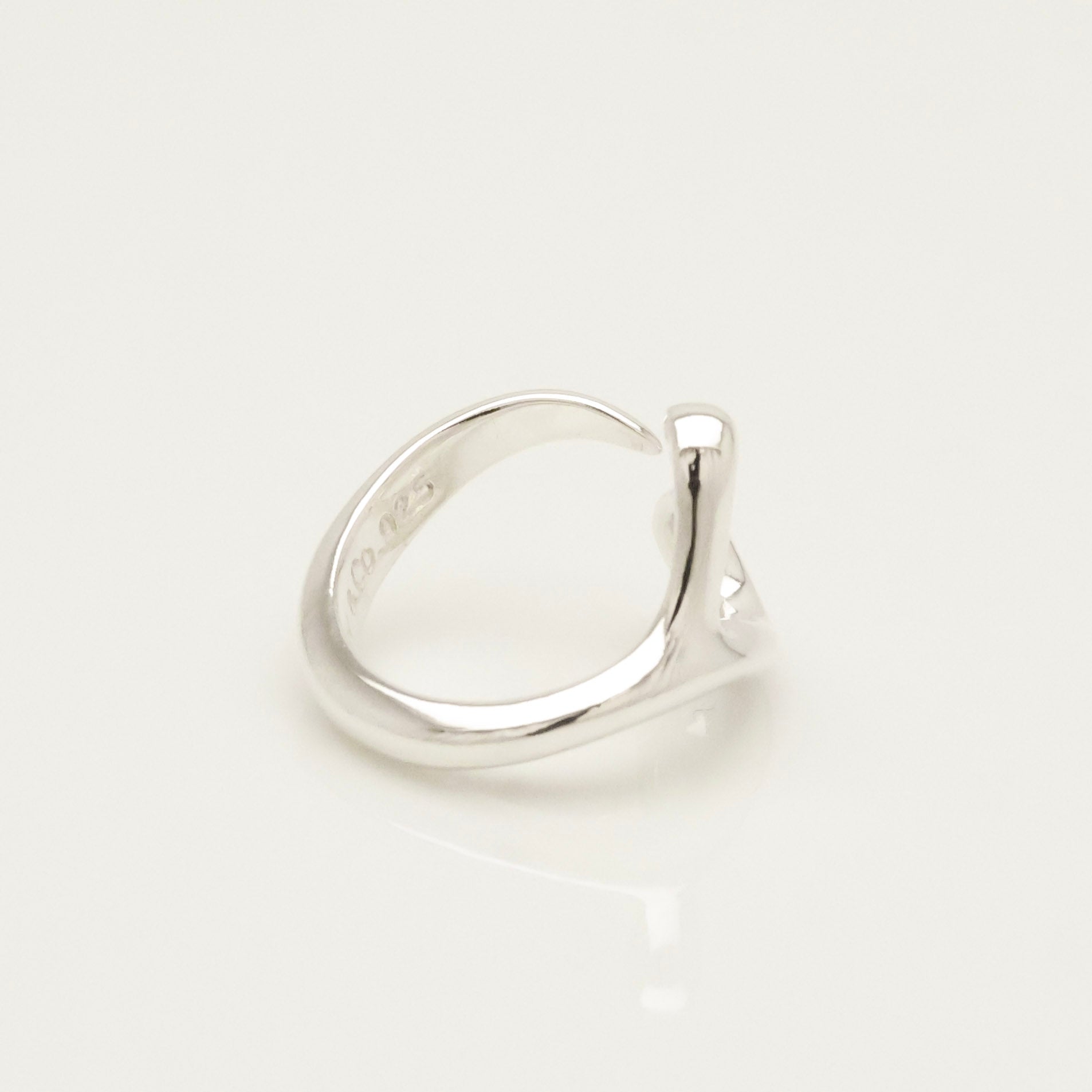 TIFFANY&Co. オープンハート エルサペレッティ リング 7 号 AG92