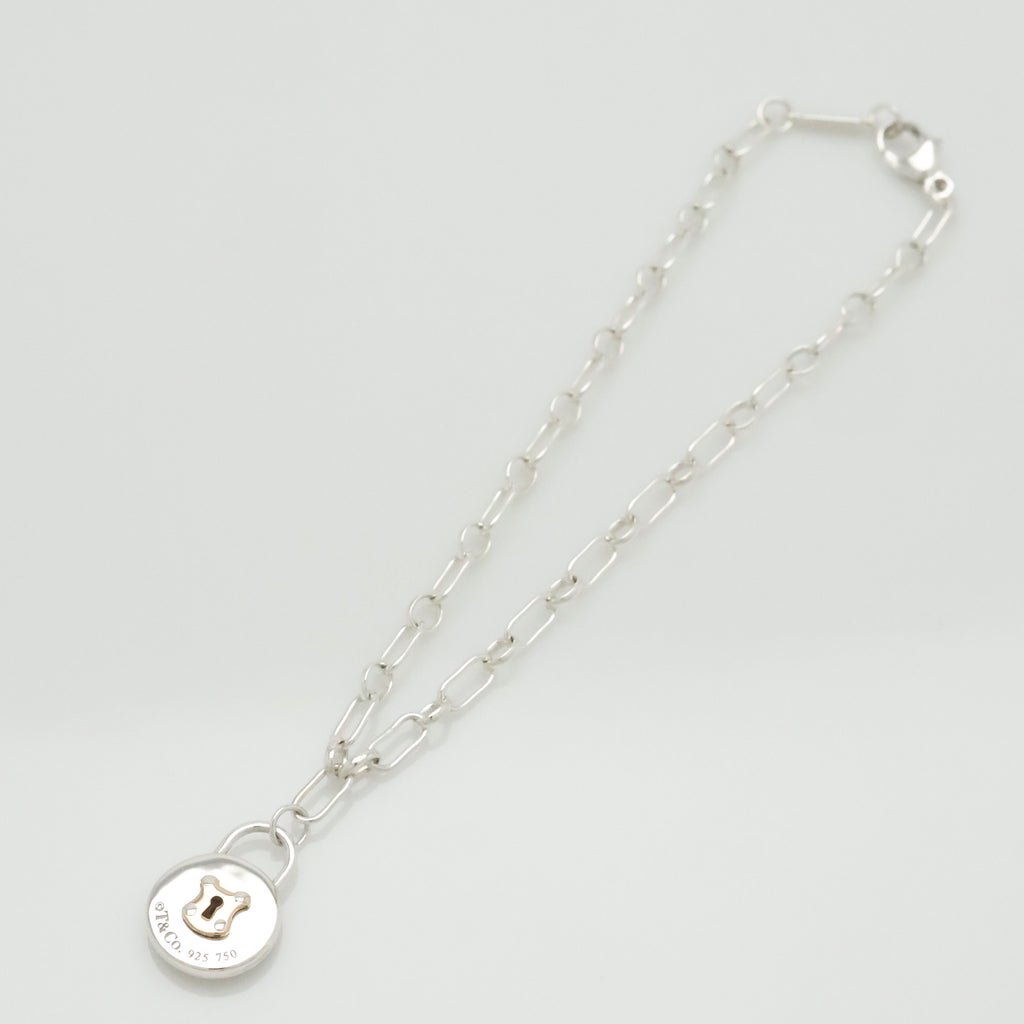 TIFFANY&Co. ラウンド キーホール オーバル リンク チェーン ブレスレット