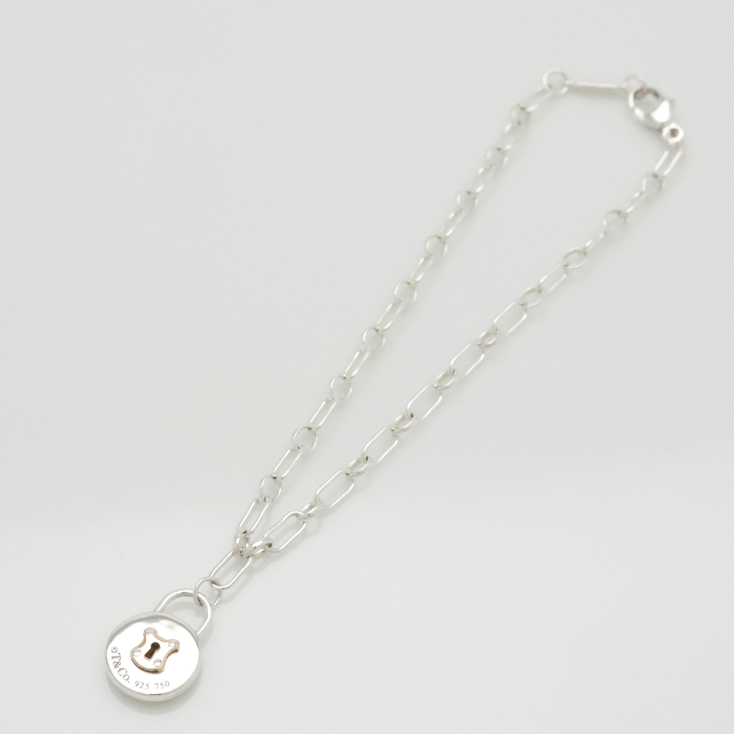 TIFFANY&Co. ラウンド キーホール オーバル リンク チェーン ブレスレット