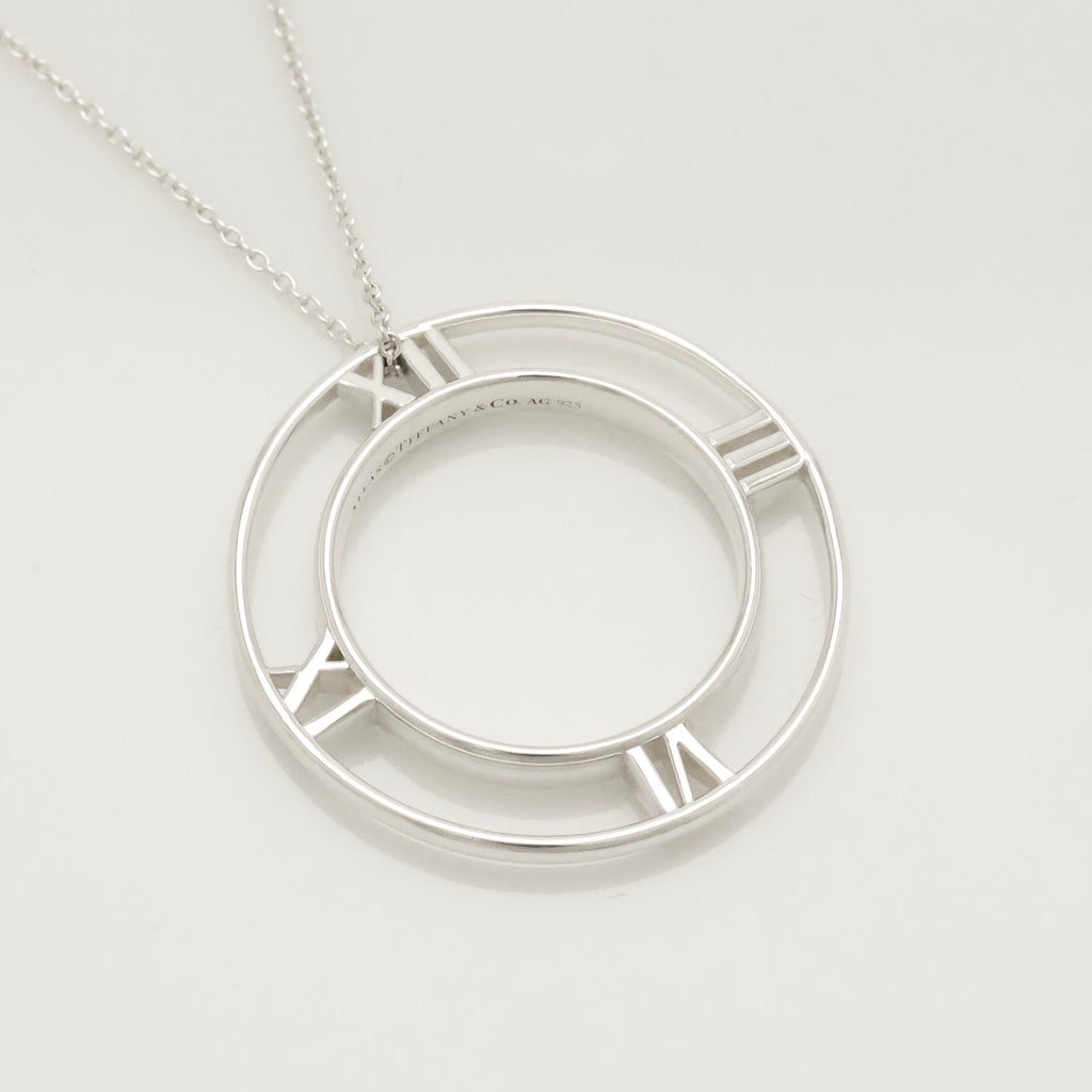 TIFFANY&Co. オープン アトラス メダリオン サークル ネックレス AG925