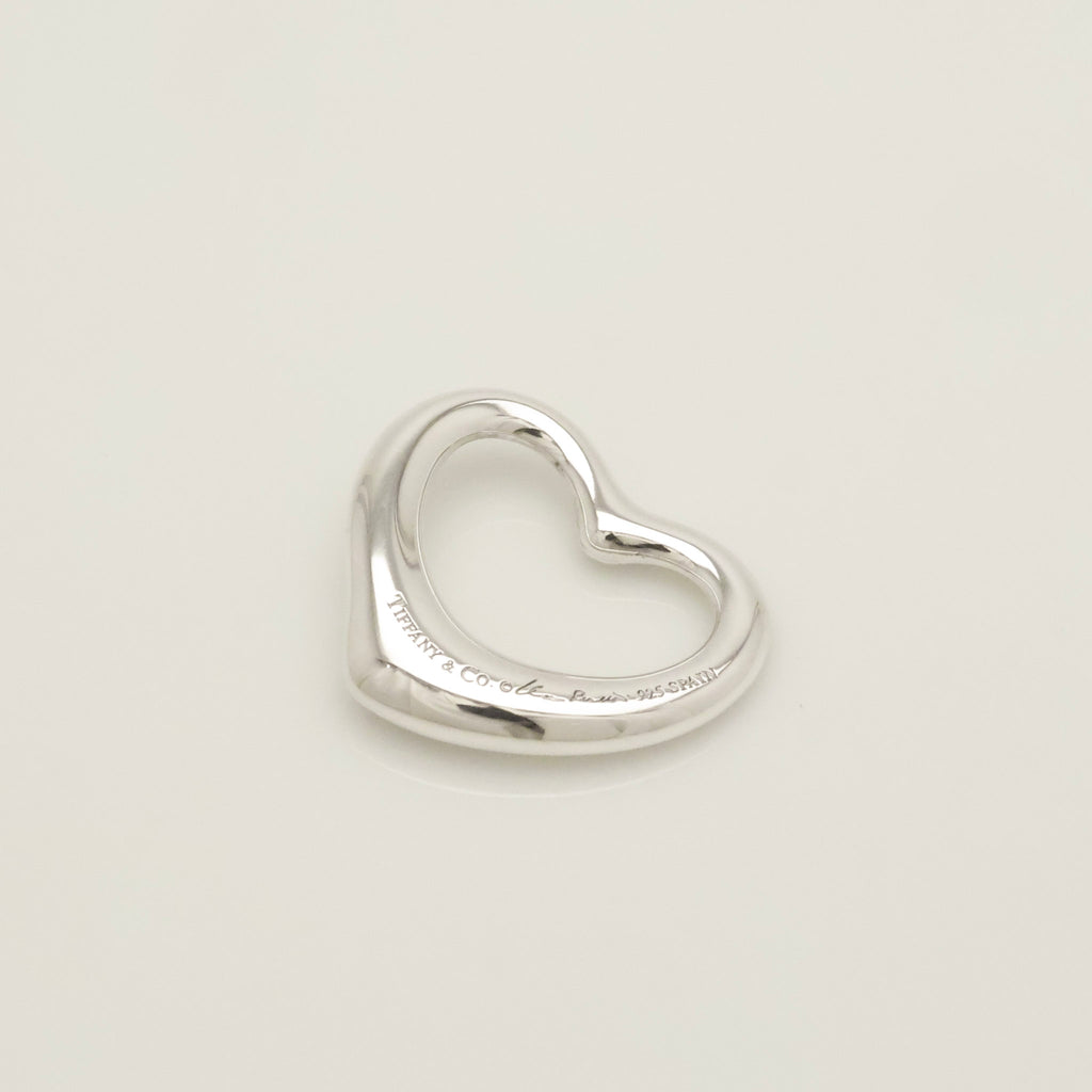 TIFFANY&Co. オープンハート 22mm 1P ダイヤモンド エルサペレッティ チャーム AG925