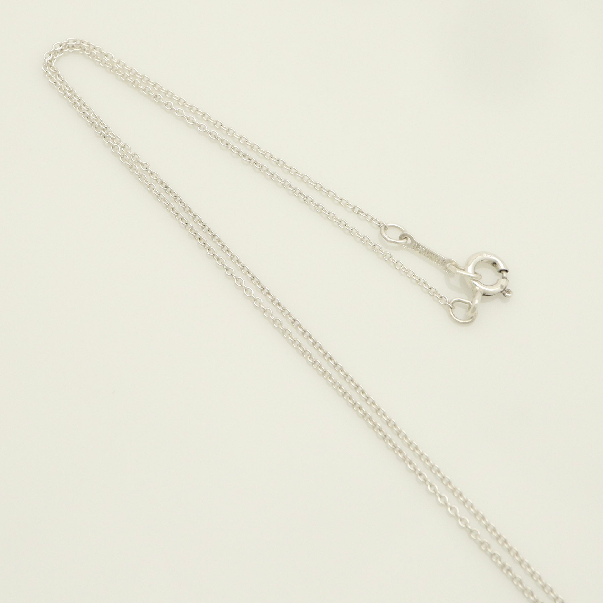 TIFFANY & Co. Open Cross Infinity Elsa Peretti Necklace  Sterling Silver 925