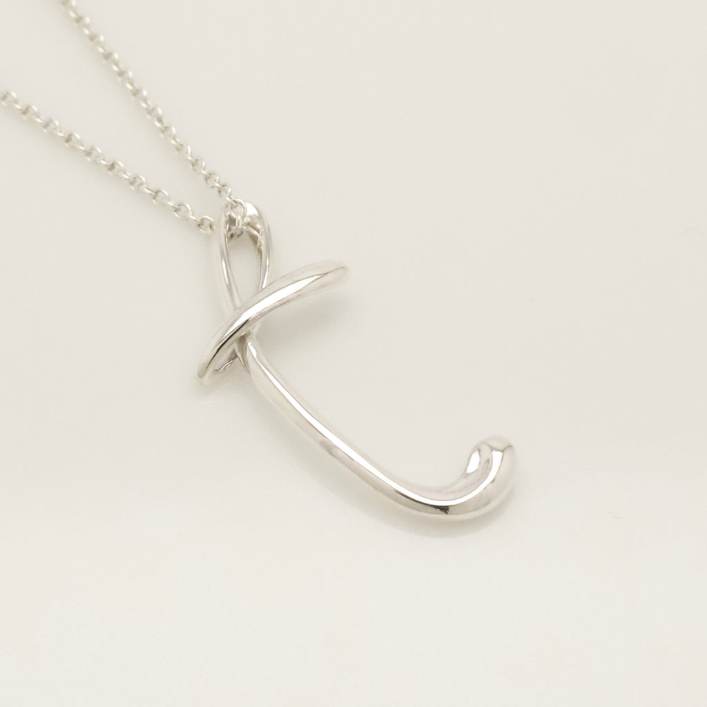 TIFFANY&Co. ノーツ レター T イニシャル  ネックレス AG925