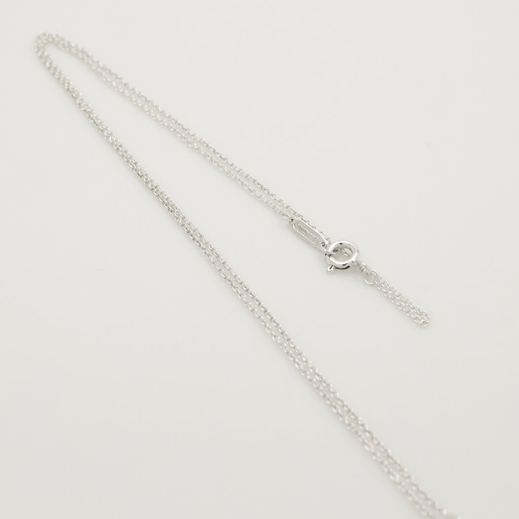 TIFFANY&Co. ノーツ レター ラウンド イニシャル H ディスク ネックレス AG925