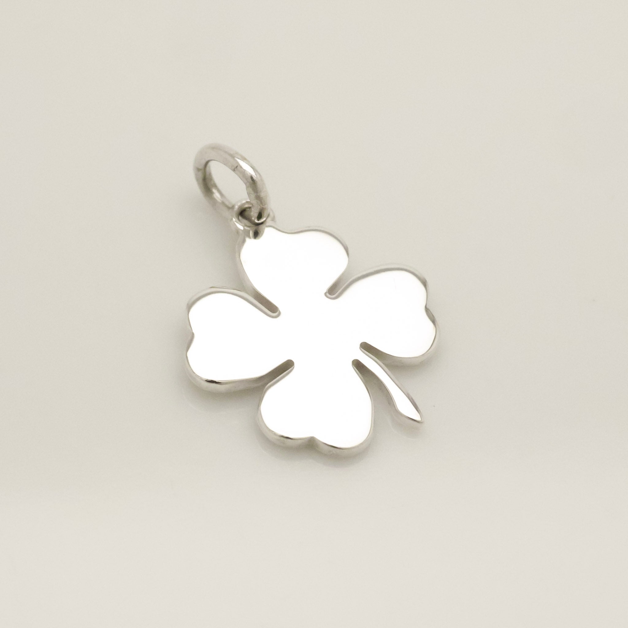 Tiffany & Co. Four Leaf Clover Pendant Charm Sterling Silver 925 