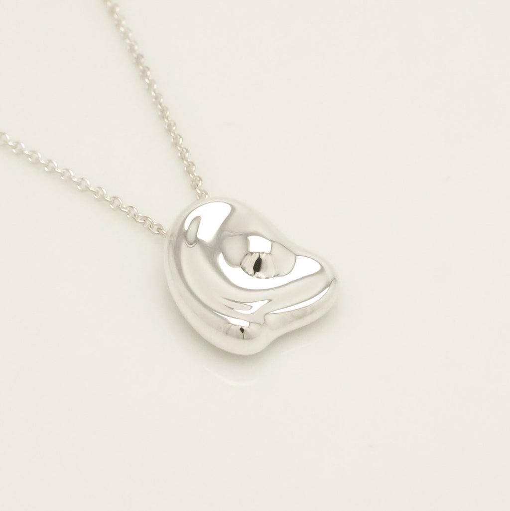  Tiffany & Co. Full Heart Pendant Necklace Sterling Silver 925