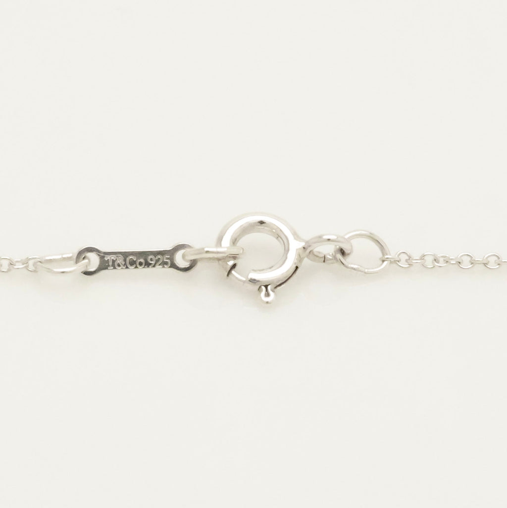   Tiffany & Co. Modern Heart 1P Diamond Necklace Sterling Silver 925