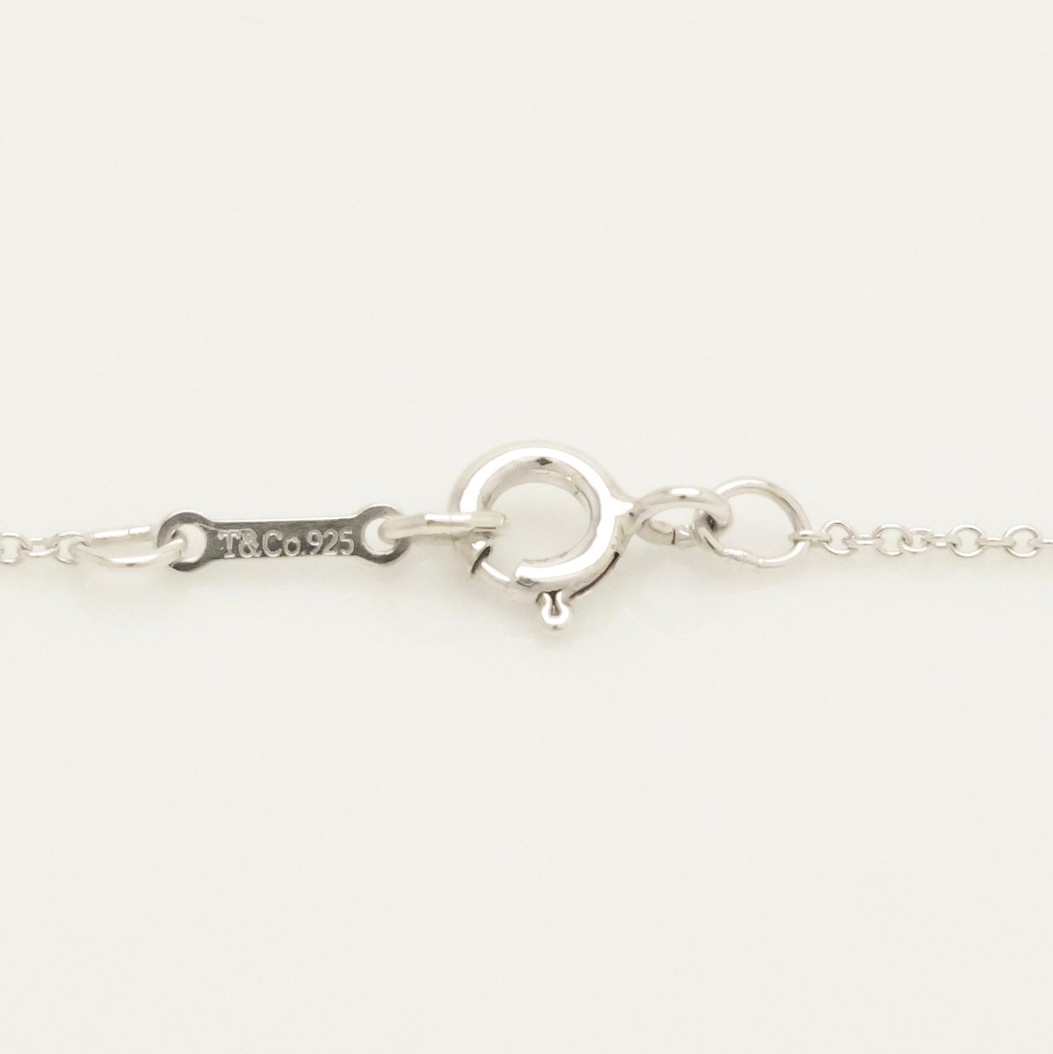   Tiffany & Co. Modern Heart 1P Diamond Necklace Sterling Silver 925