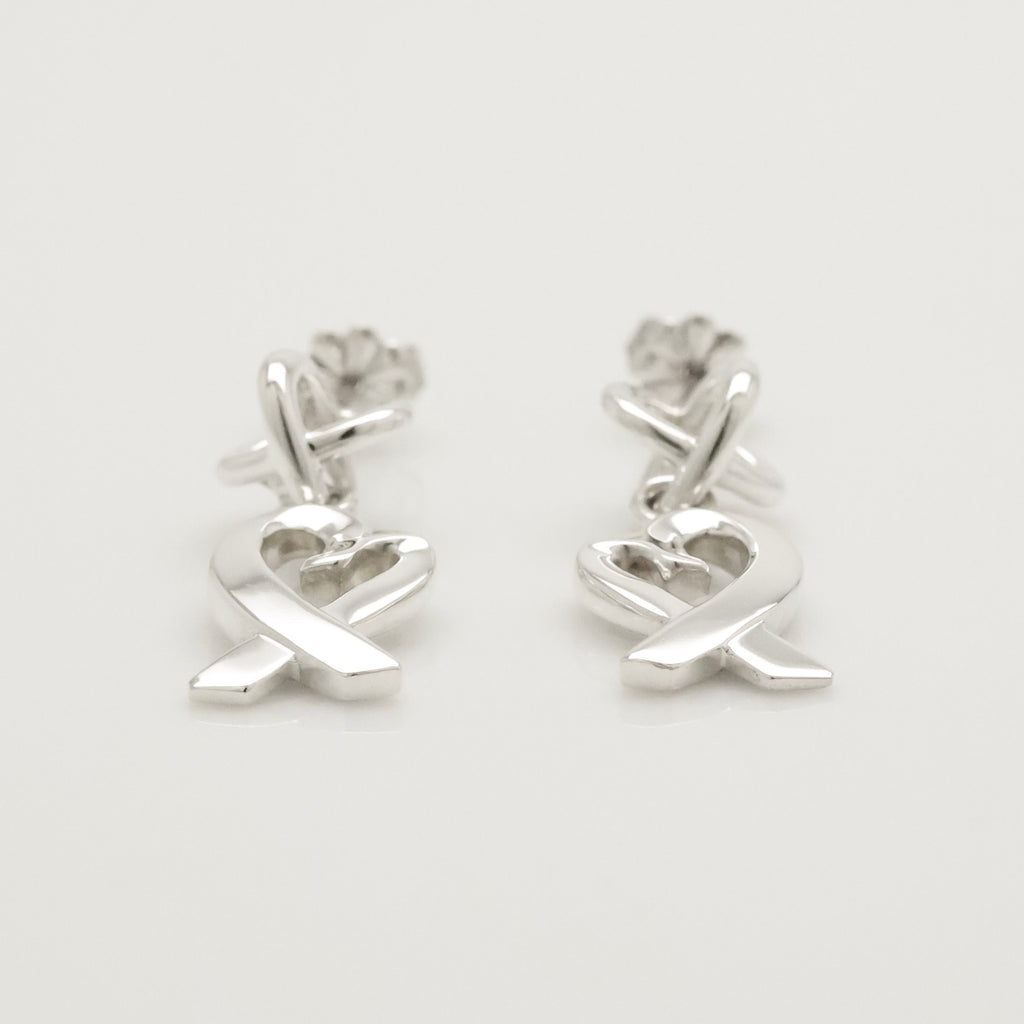 TIFFANY&Co. ラビングハート パロマピカソ ドロップ スタッド ピアス AG925