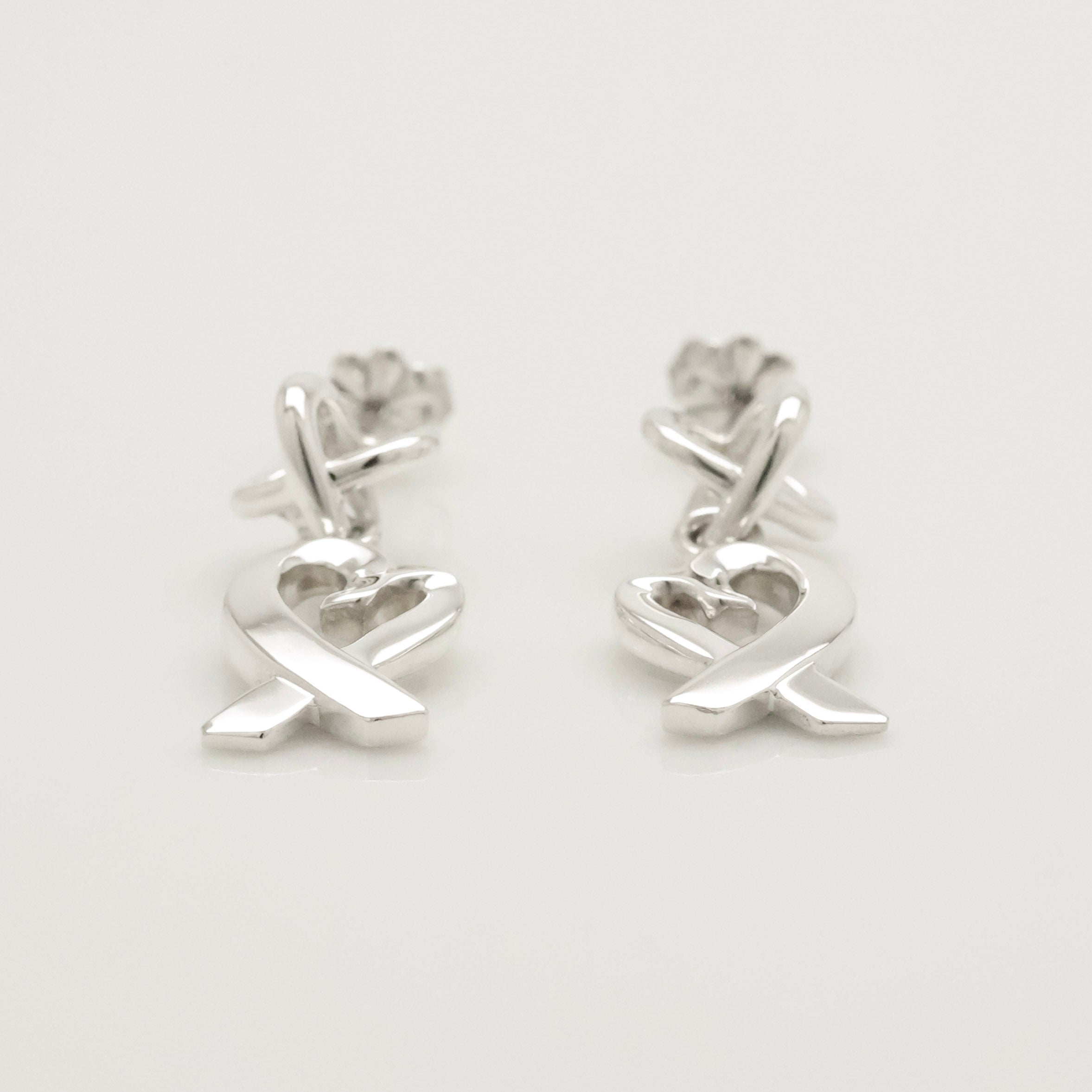 TIFFANY&Co. ラビングハート パロマピカソ ドロップ スタッド ピアス AG925