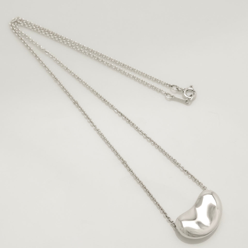  Tiffany & Co. Peretti Large  Bean Necklace  Sterling Silver 925 