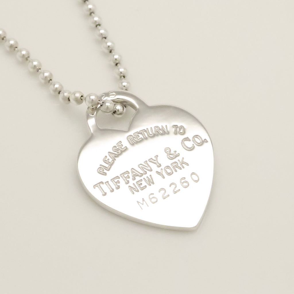 TIFFANY&Co. リターントゥ ティファニー ハート タグ ボール チェーン ネックレス AG925