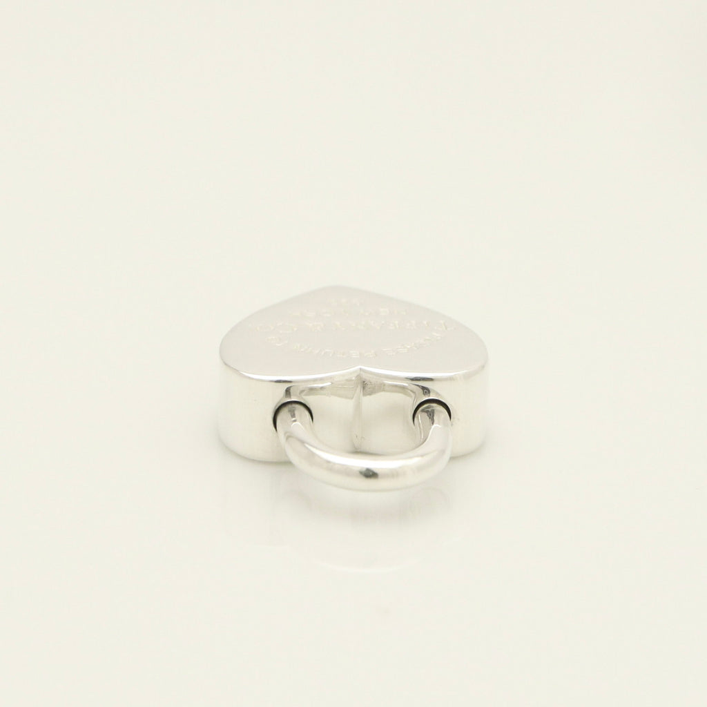 Tiffany & Co. Heart Charm Padlock Lock or Pendant in Sterling Silver 925