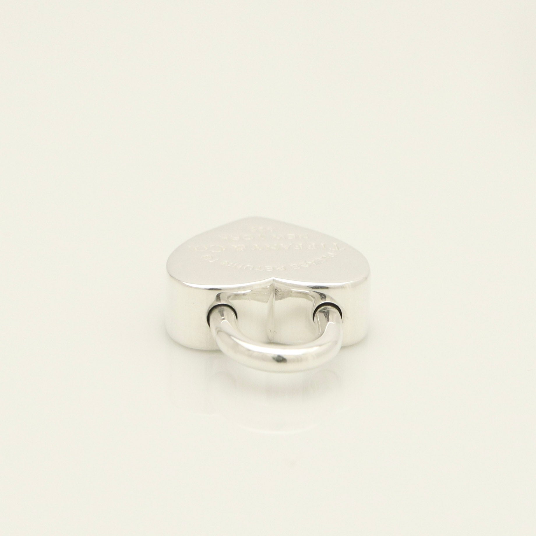Tiffany & Co. Heart Charm Padlock Lock or Pendant in Sterling Silver 925