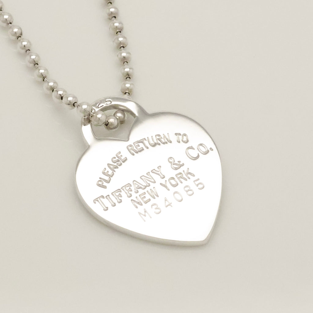 TIFFANY&Co. リターントゥ ティファニー ハート タグ ボール チェーン ネックレス AG925
