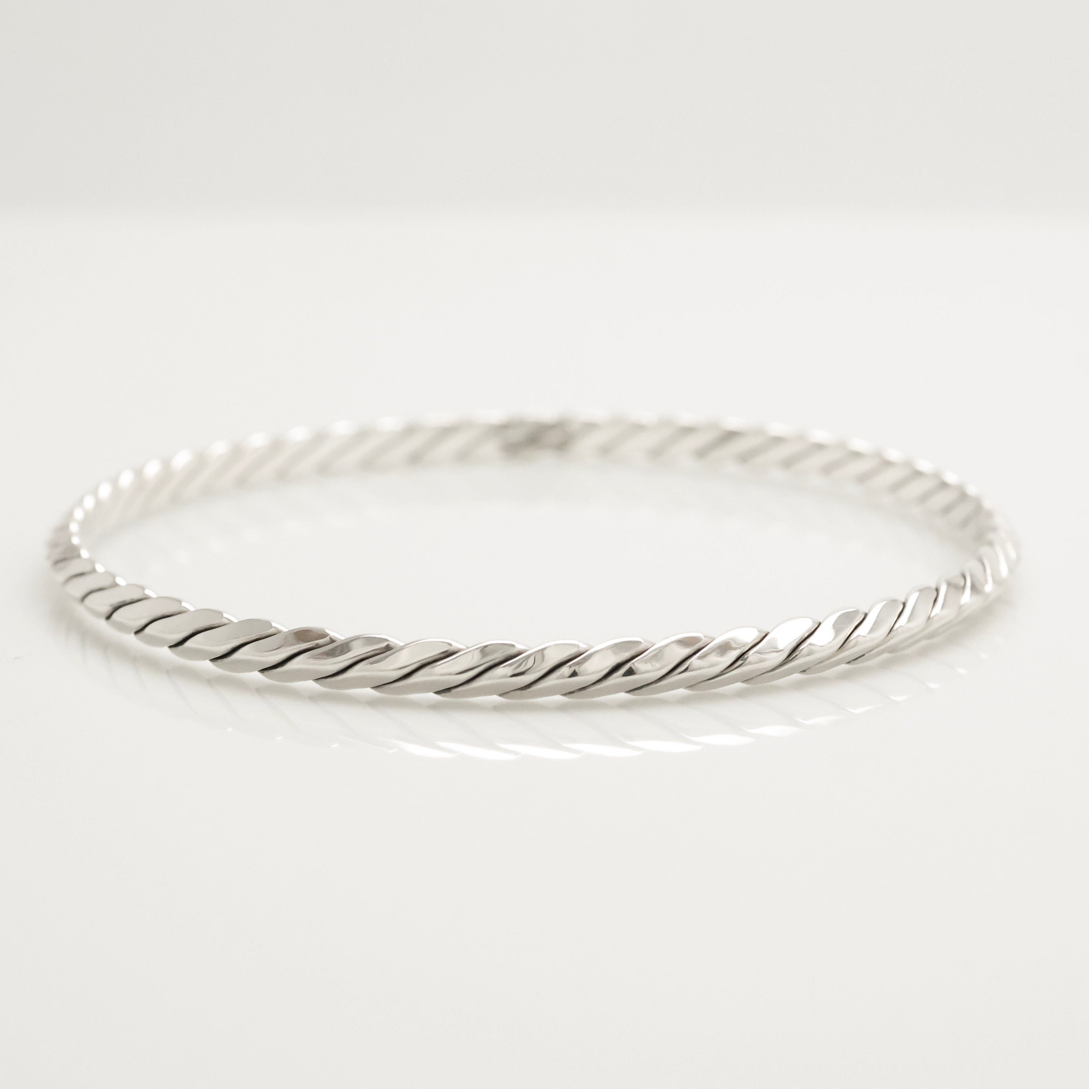 TIFFANY&Co. ツイスト ロープ バングル ブレスレット AG925