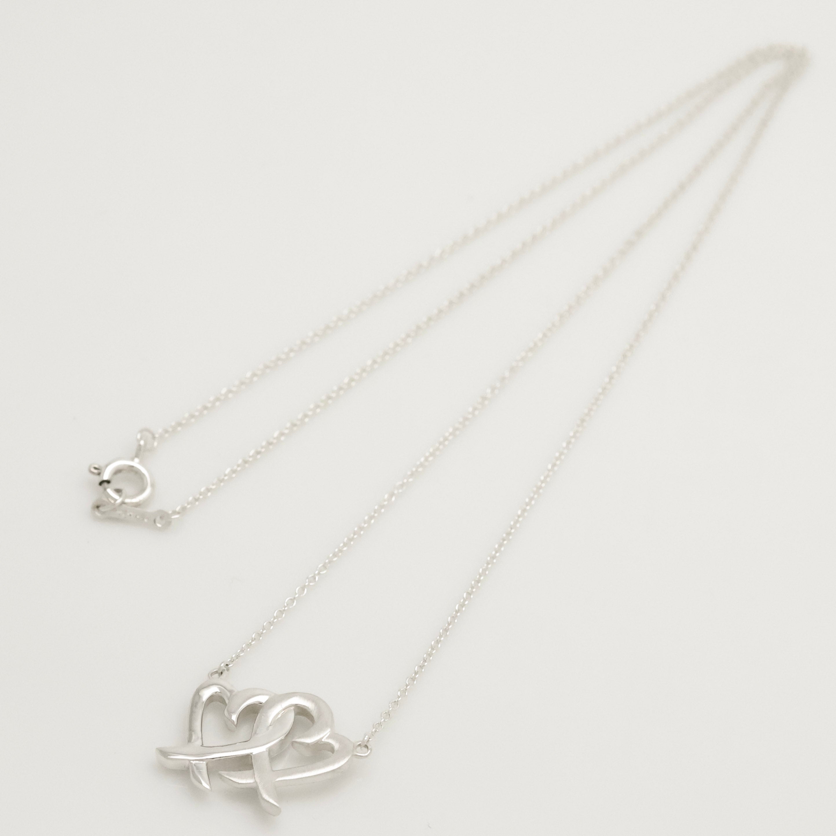 TIFFANY&Co. ダブル ラビングハート パロマピカソ ネックレス AG925
