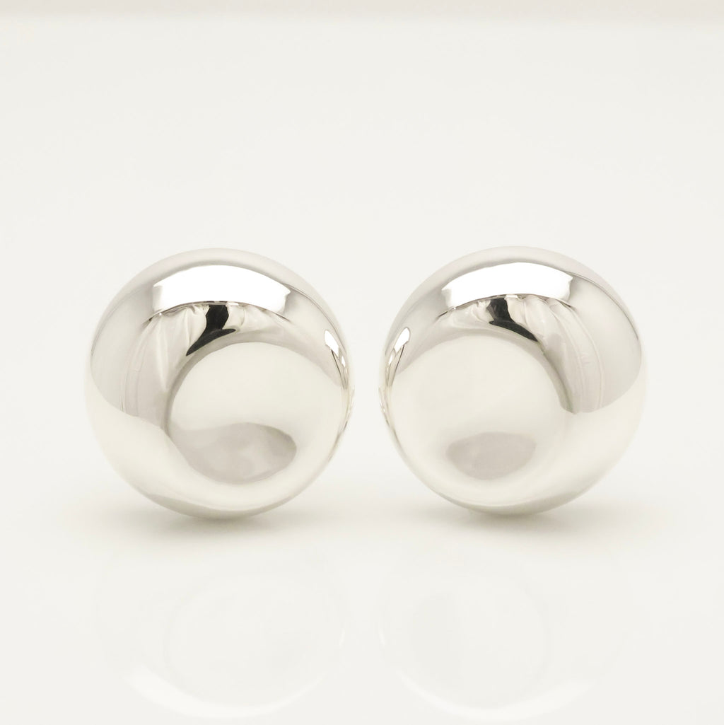 Tiffany & Co. Peretti LARGE Nugget Clip-On Earrings Sterling Silver 925