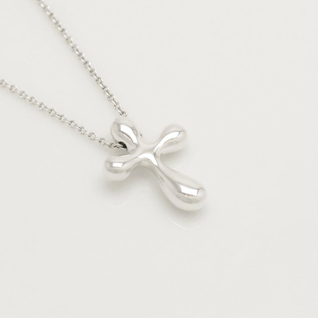 TIFFANY&Co. ミニ クロス エルサペレッティ ネックレス AG925