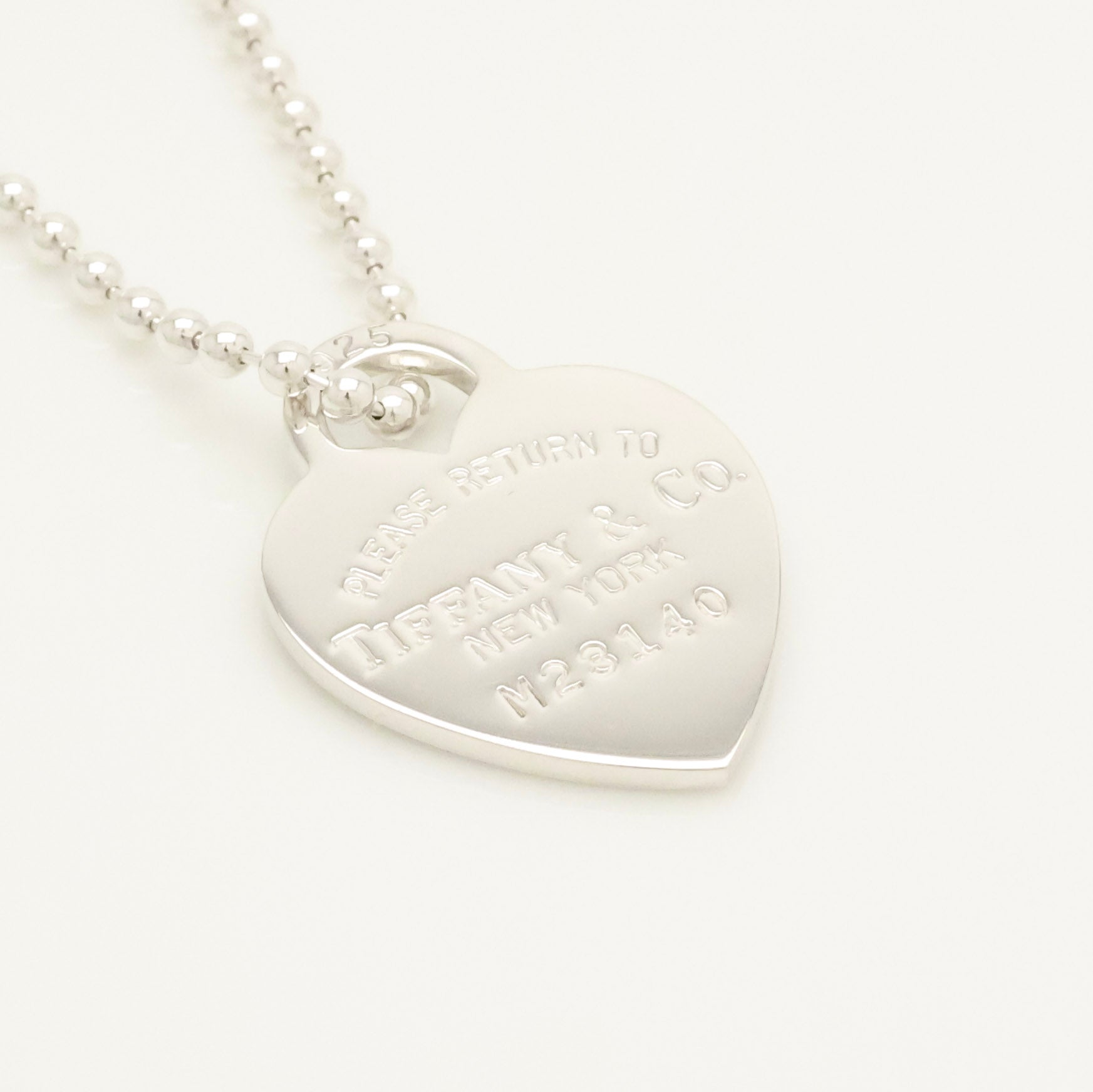 TIFFANY&Co. リターントゥ ティファニー ハート タグ ボール チェーン ネックレス AG925