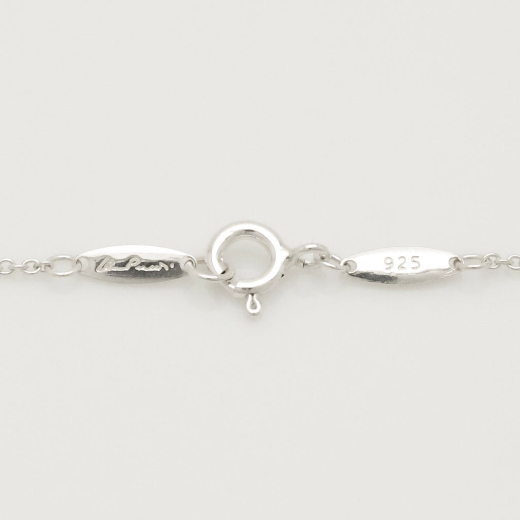 Tiffany & Co. Initial Letter "M" Necklace Pendant Sterling Silver 925